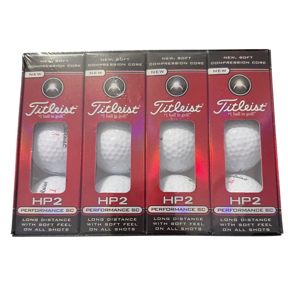 Titleist HP2 Performance SC Golf Balls 1 Dozen New Soft Compression Core White - Picture 2 of 3